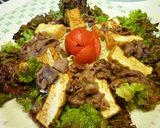 焼き肉と厚揚げのボリュームサラダ作り方8写真