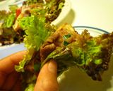 焼き肉と厚揚げのボリュームサラダ作り方10写真