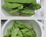 すぐできる!モロッコいんげと丸天の煮物～作り方1写真