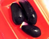 ルクエ＊蒸し茄子。作り方1写真