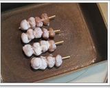 ○甘煮うずら豆○の串きんつば♪作り方3写真
