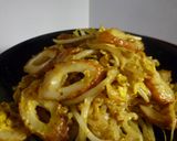 簡単❤ちくわ＆もやしのカレー卵とじ作り方4写真