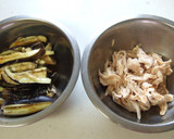 おつまみに☆蒸し茄子＆蒸し鶏の旨ダレ作り方2写真