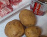 焼き肉のたれで肉じゃが作り方1写真