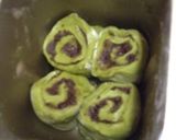 早焼き☆抹茶餡子ロール食パン作り方4写真
