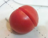 冷やしトマトを冷製トマトソースで作り方1写真