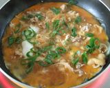 焼肉のたれで簡単☆ガッツリ♪豚・玉・丼♫作り方5写真