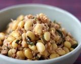 たっぷり大豆の甘辛ニラそぼろ作り方4写真