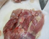 わさびと胡椒とレモン汁でチキンステーキ作り方8写真