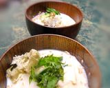 豆乳を注ぐだけ☆簡単☆夏の呉汁風スープ作り方4写真