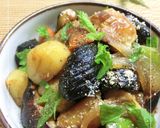 鶏肉と野菜の焙煎にんにく炒め煮作り方16写真