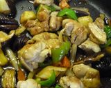 鶏肉と野菜の焙煎にんにく炒め煮作り方14写真