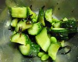 胡瓜の梅おかか・塩麹・塩昆布漬け作り方4写真