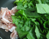豚肉ほうれん草マヨネーズいため作り方2写真
