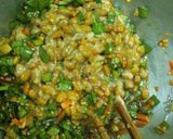 ニラたっぷり醤油だれで【納豆うどん】作り方2写真