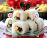 Xmas恵方巻にもライスペーパー巻き寿司作り方9写真