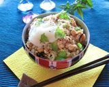 鶏ひき肉・揚げ・ヒジキの混ぜご飯作り方16写真