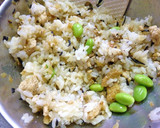 鶏ひき肉・揚げ・ヒジキの混ぜご飯作り方12写真
