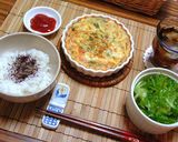 ツナとほうれん草のオープンチーズオムレツ作り方6写真