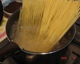 ベーコンと玉ねぎのペペロンチーノ作り方1写真
