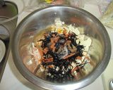 余りのひじき煮で簡単袋煮★作り方3写真