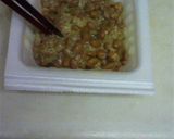 簡単☆たたき梅と納豆のパスタ作り方5写真