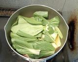 めんつゆで簡単！厚揚げと青梗菜の煮物作り方5写真