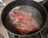牛すじ肉の韓国風煮込み作り方1写真
