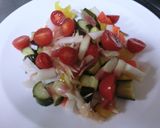 野菜のピクルスと豆腐のサラダパセリソース作り方2写真