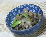 スナップエンドウ入れて牛すじ茄子の煮込み作り方7写真