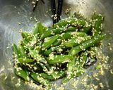 いんげんの塩麹・塩昆布　梅胡麻和え作り方5写真