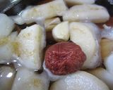 スペアリブと大根の梅干＆にんにく＆醤油煮作り方3写真