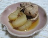 スペアリブと大根の梅干＆にんにく＆醤油煮作り方5写真