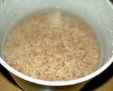 古代米（赤米）入り玄米ごはん　京都カフェ作り方2写真