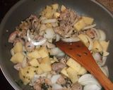 夏野菜とチキンのバジルカレー作り方3写真