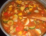 夏野菜とチキンのバジルカレー作り方5写真