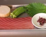 まぐろのタルタル風～だし醤油のジュレ。作り方1写真