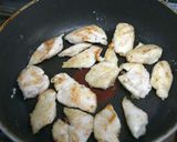 ささ身としし唐のにんにく味噌炒め作り方2写真