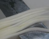 大根と生クリームをはさんだベーグル作り方4写真