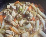 白菜と鶏肉の炒め物作り方5写真