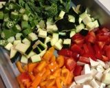 ルクルーゼde夏野菜スープ作り方1写真