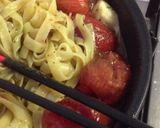 まるごとトマトとモッツアレラの贅沢パスタ作り方4写真