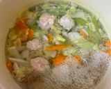 すぐできる⭐︎鶏団子の春雨スープ作り方5写真