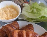 照り焼きクロワッサンサンド作り方1写真