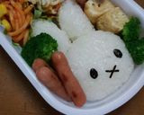 キャラ弁 ミッフィーちゃん弁当作り方3写真