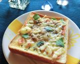 ロースハムのバジルカレートースト作り方5写真