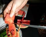 ウォーターメロンジュース　京都カフェ作り方1写真