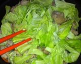 キャベツと鶏肉の生姜醤油炒め♡作り方7写真
