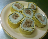 卵と焼き肉のご飯巻き 簡単ﾚｼﾋﾟ作り方6写真