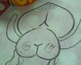 キャラ弁 カクレモモジリ♪作り方1写真
